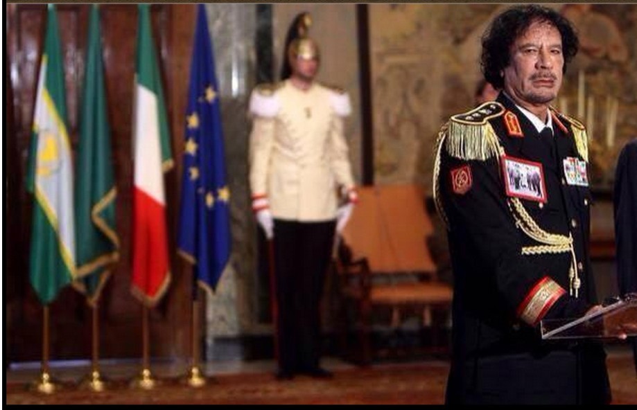 Mu addressing the iTalian Government on the newly signed ITALIAN-LIBYAN CORCORDAT.